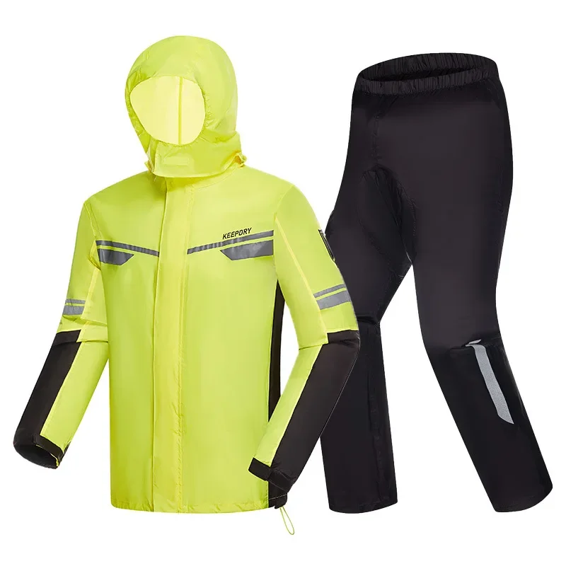 Motorcycle Gear Mens - Motorcycle Split Raincoat Rain Pants Rain