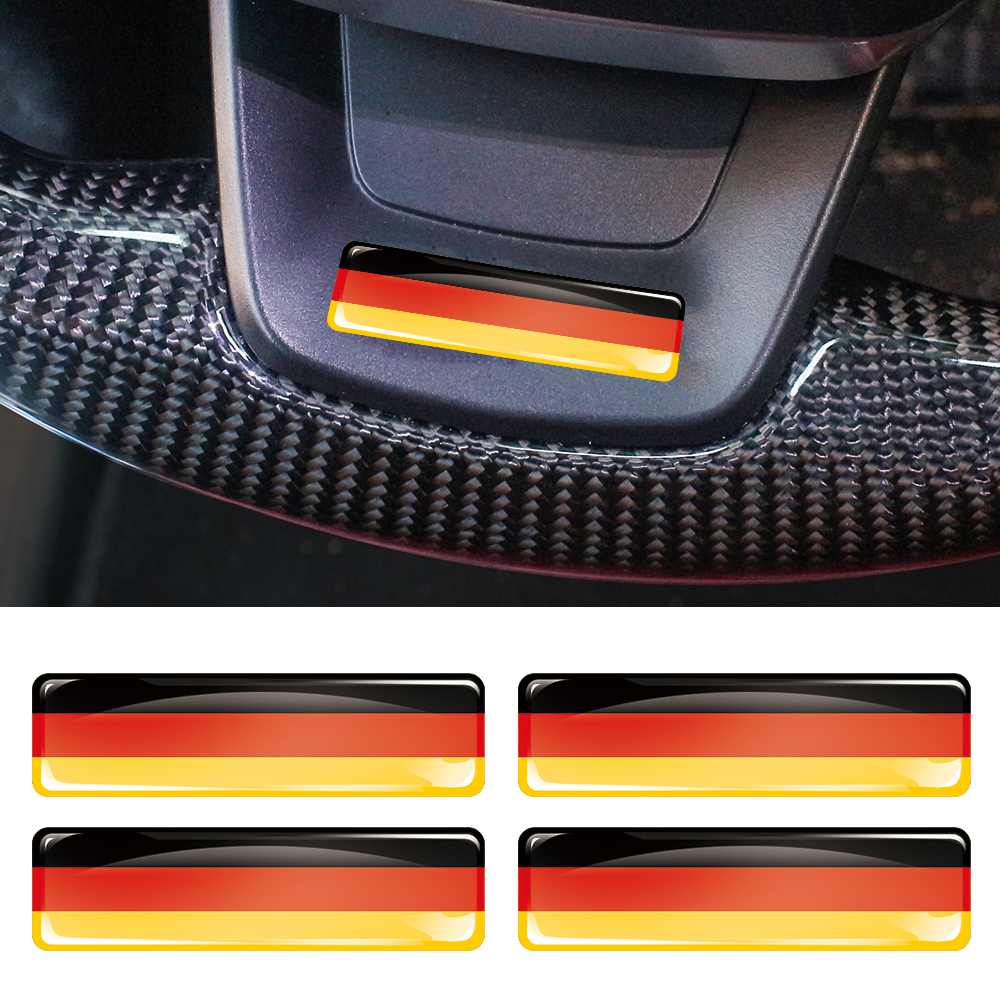 Motorcycle Gear Germany - Germany Flag 3D Epoxy Resin Decorate