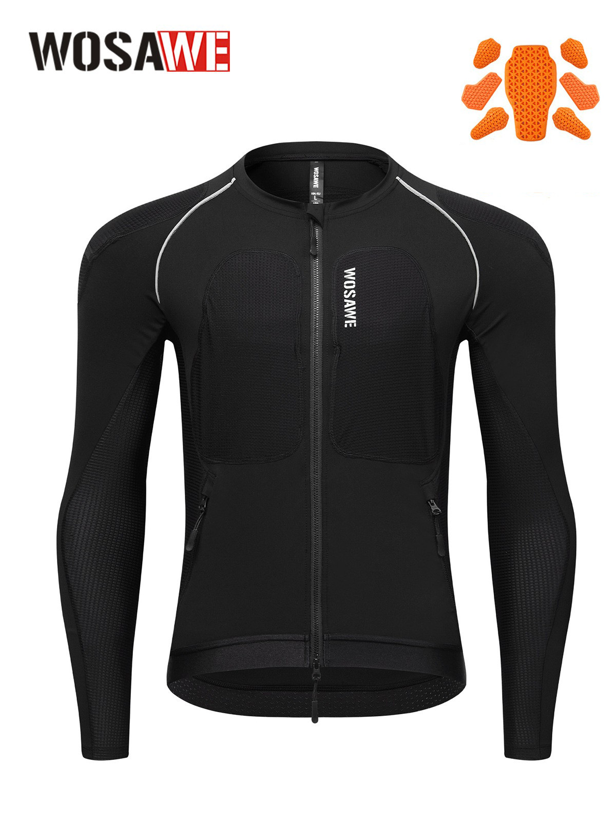 Motorcycle Gear Mens - WOSAWE Men Motorcycle Riding Jacket Breathable