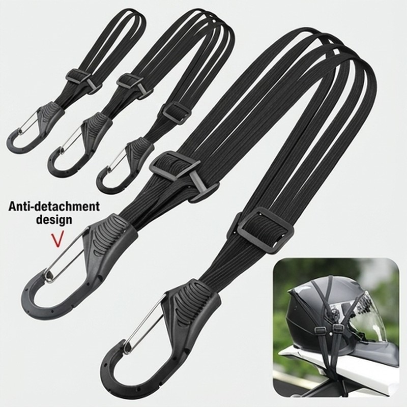 Motorcycle Gear Hanger - Motorcycle Luggage Strap Universal Elastic Suitcase