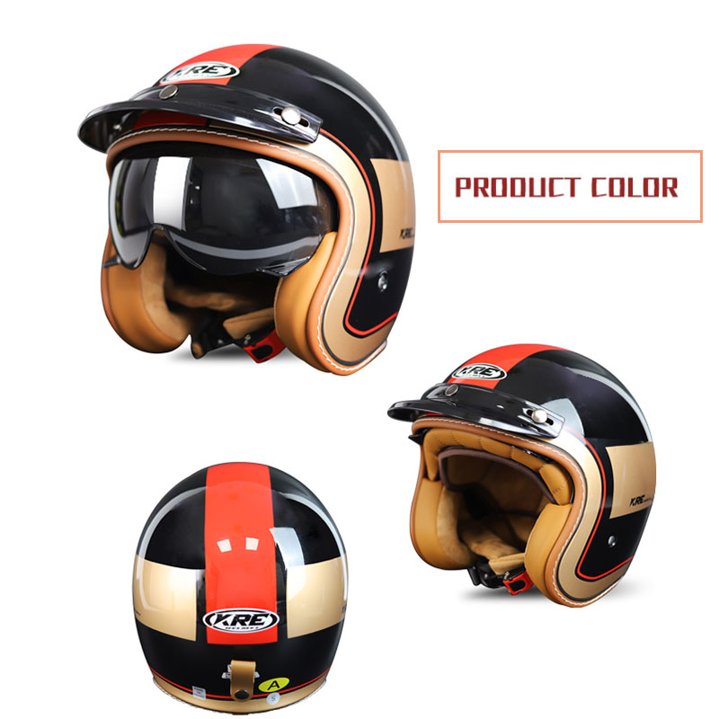 Adult Motorcycle Helmet Vintag - مراجعة Motorcycle Gear In Store وسعره