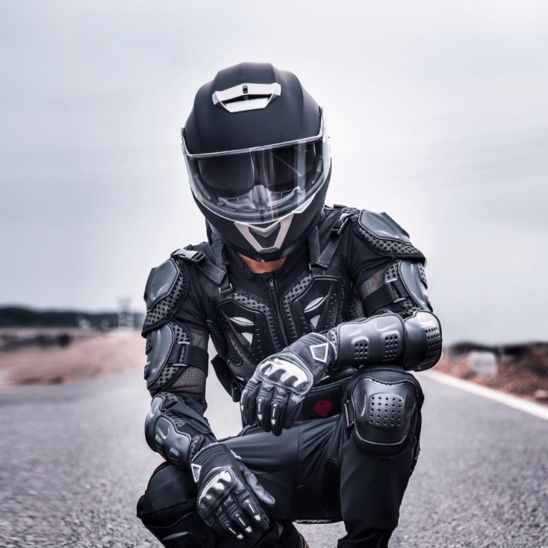 Motorcycle riding armor, full- - مراجعة Motorcycle Gear Full Suit وسعره