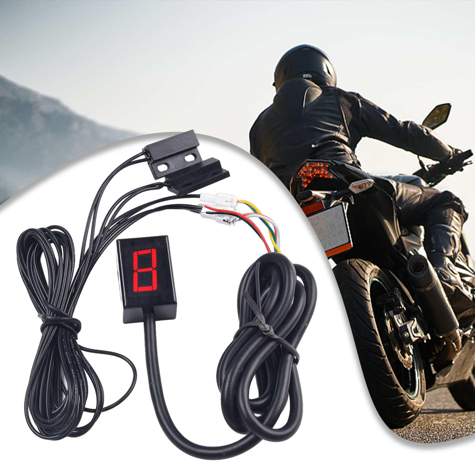 Digital Motorcycle Bike Light  - مراجعة Motorcycle Gear Indicator Install وسعره