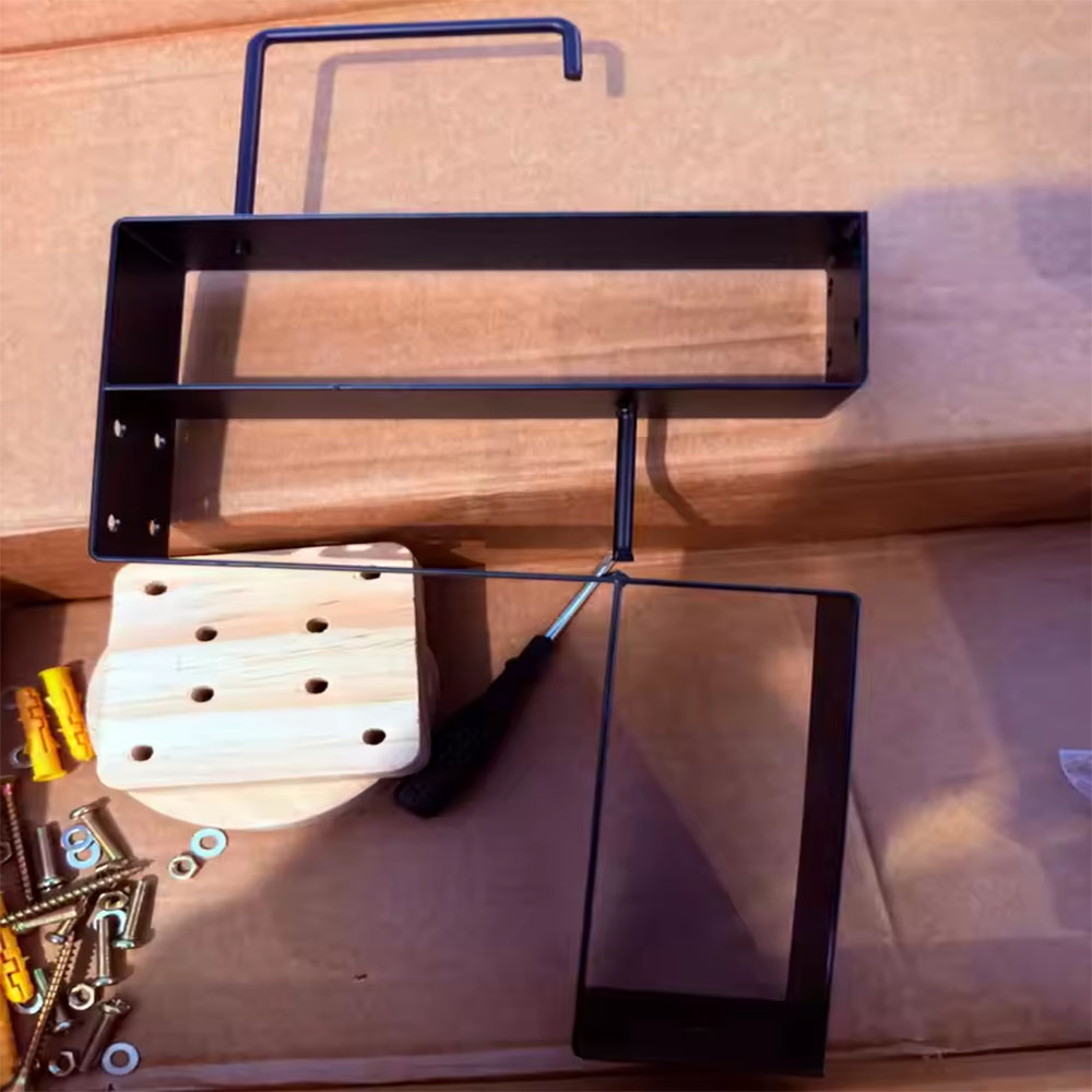 Wood Motorcycle Helmet Holder  - مراجعة Motorcycle Gear Hanger وسعره
