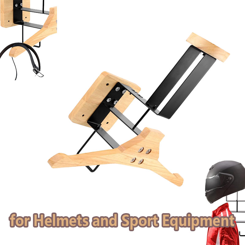 Wood Motorcycle Helmet Holder  - مراجعة Motorcycle Gear Hanger وسعره