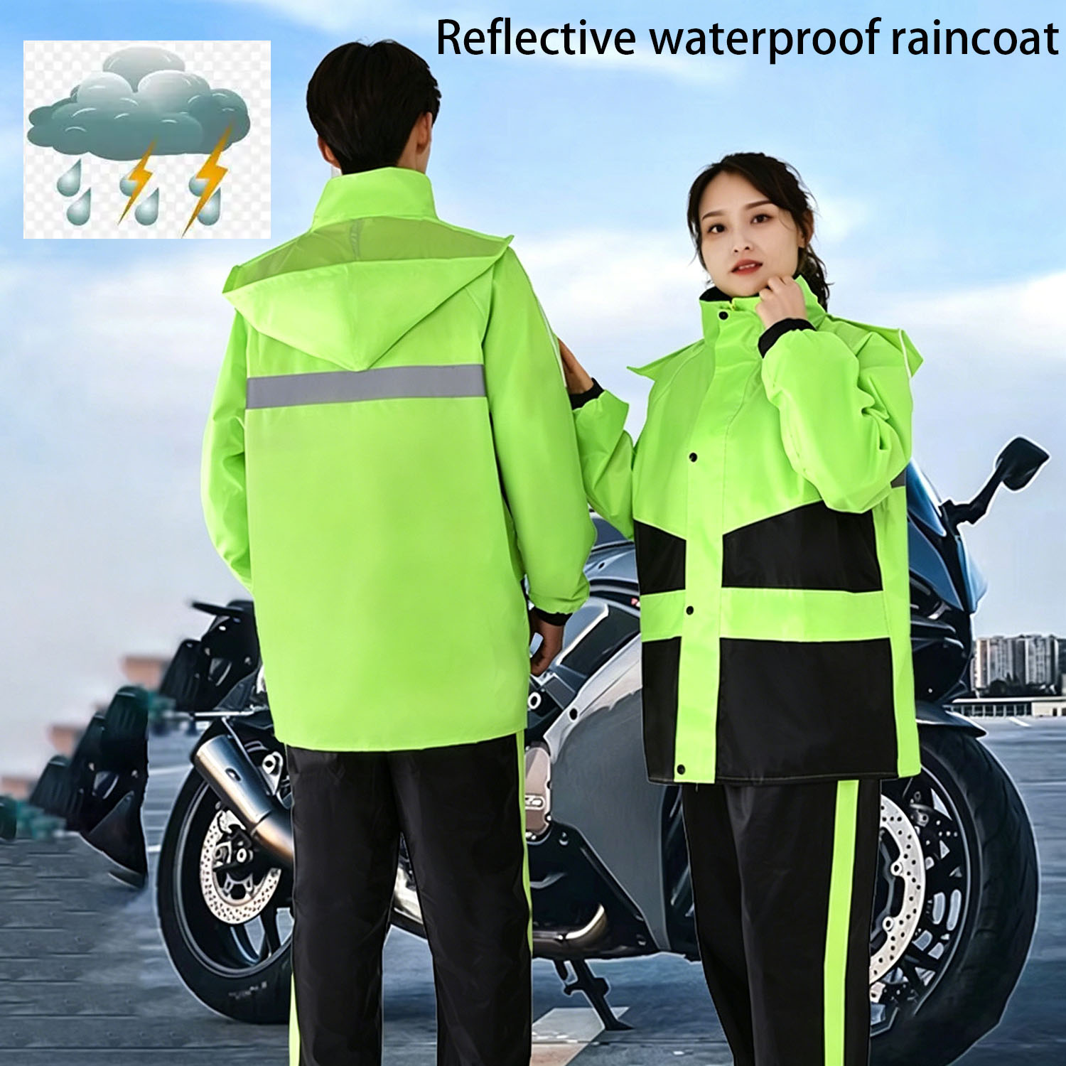 Motorcycle Raincoat Suits Men  - مراجعة Motorcycle Gear For Woman وسعره