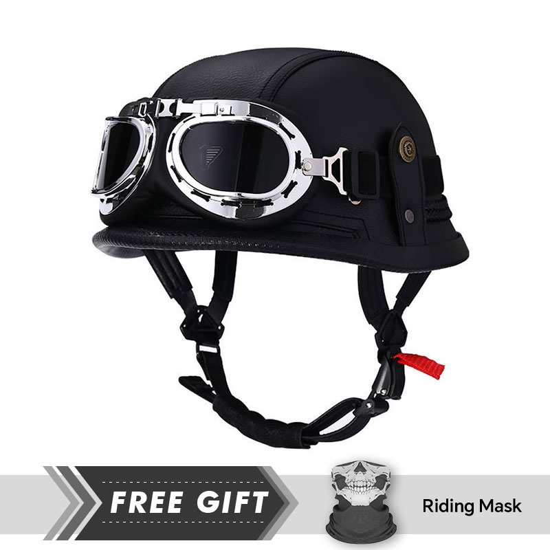 Classic Half Face Helmet Prote - مراجعة Motorcycle Gear In Store وسعره
