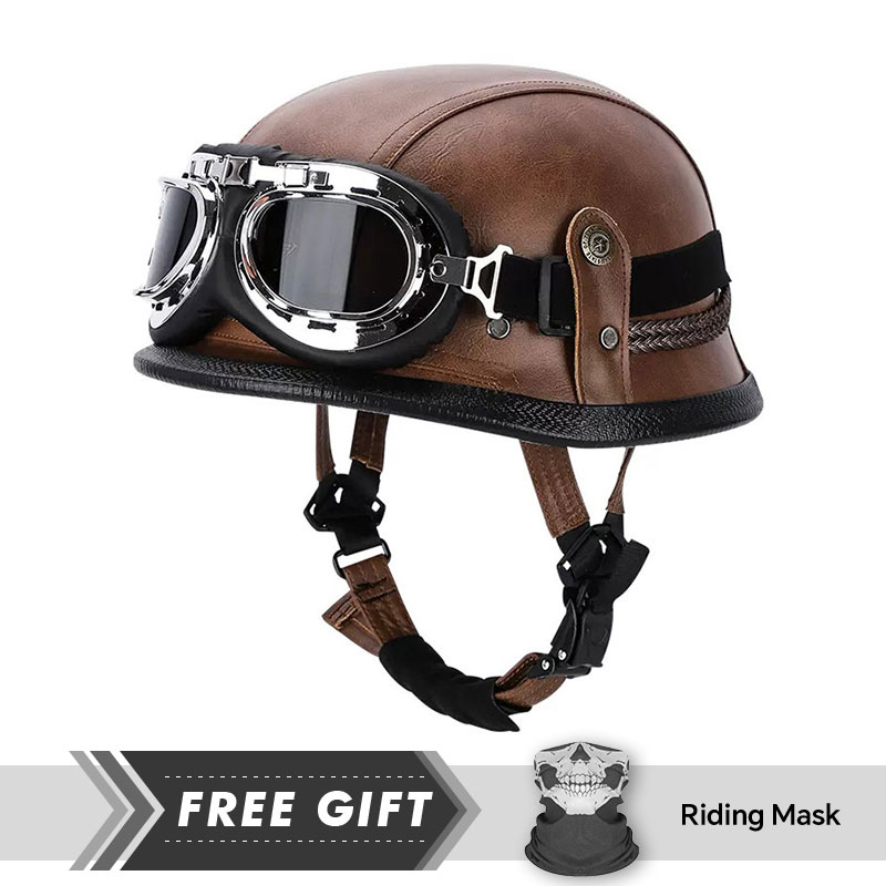 Classic Half Face Helmet Prote - مراجعة Motorcycle Gear In Store وسعره