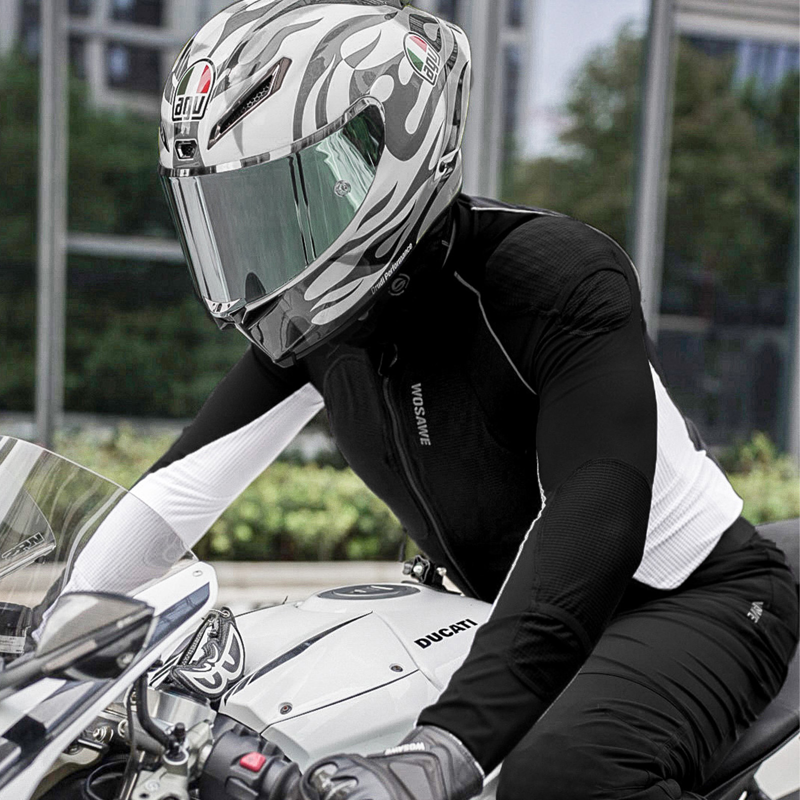 WOSAWE Men Motorcycle Riding J - مراجعة Motorcycle Gear Mens وسعره