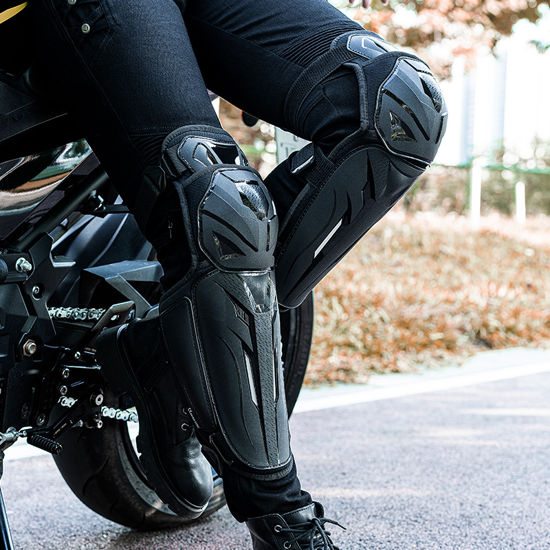 Motorcycle Knee Pads Three-sec - مراجعة Motorcycle Gear Protection Levels وسعره