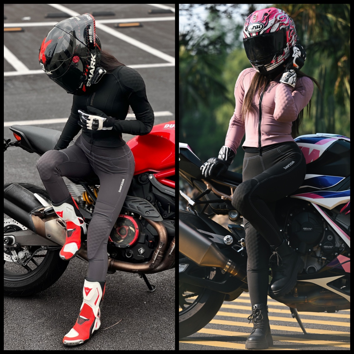 WOSAWE Women Motorcycle Jacket - مراجعة Motorcycle Gear Full Suit وسعره