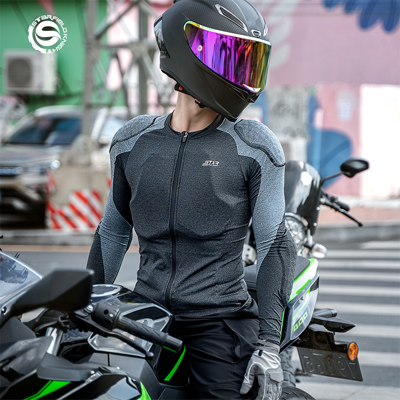 Summer Men Motorcycle Soft Arm - مراجعة Motorcycle Gear Protection Levels وسعره