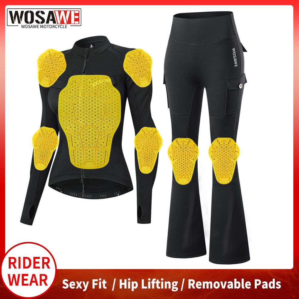 WOSAWE Women Motorcycle Jacket - مراجعة Motorcycle Gear Full Suit وسعره