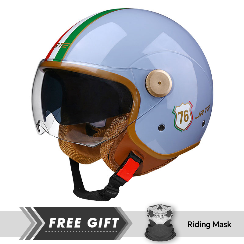 DOT 3/4 Open Face Motorcycle H - مراجعة Motorcycle Gear In Store وسعره
