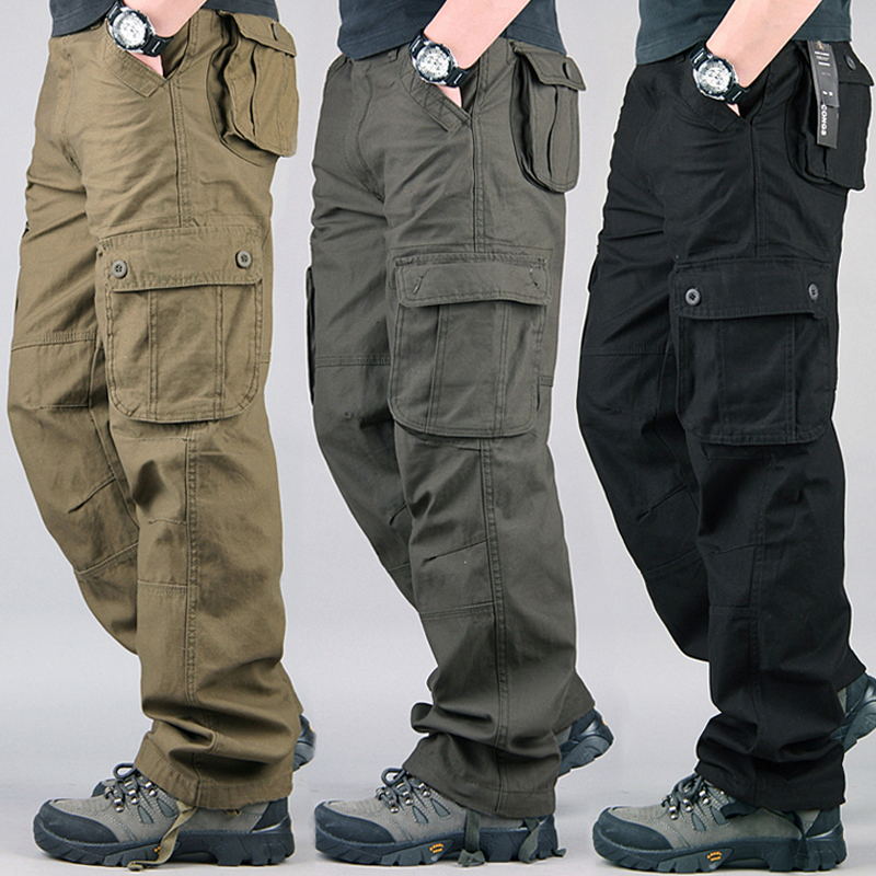 Tactical Cargo Pants Men Cotto - مراجعة Motorcycle Gear Pants وسعره