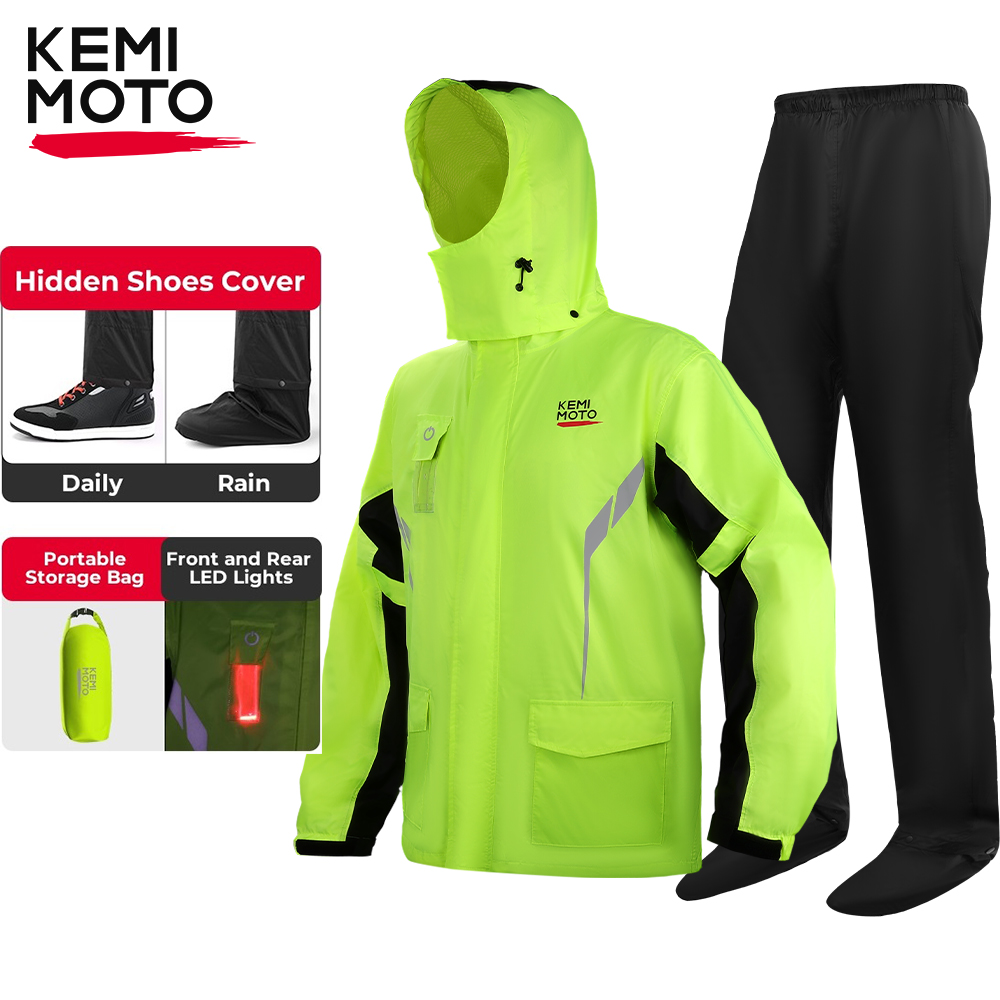 KEMIMOTO Unisex Waterproof Rai - مراجعة Motorcycle Gear Jacket And Pants وسعره