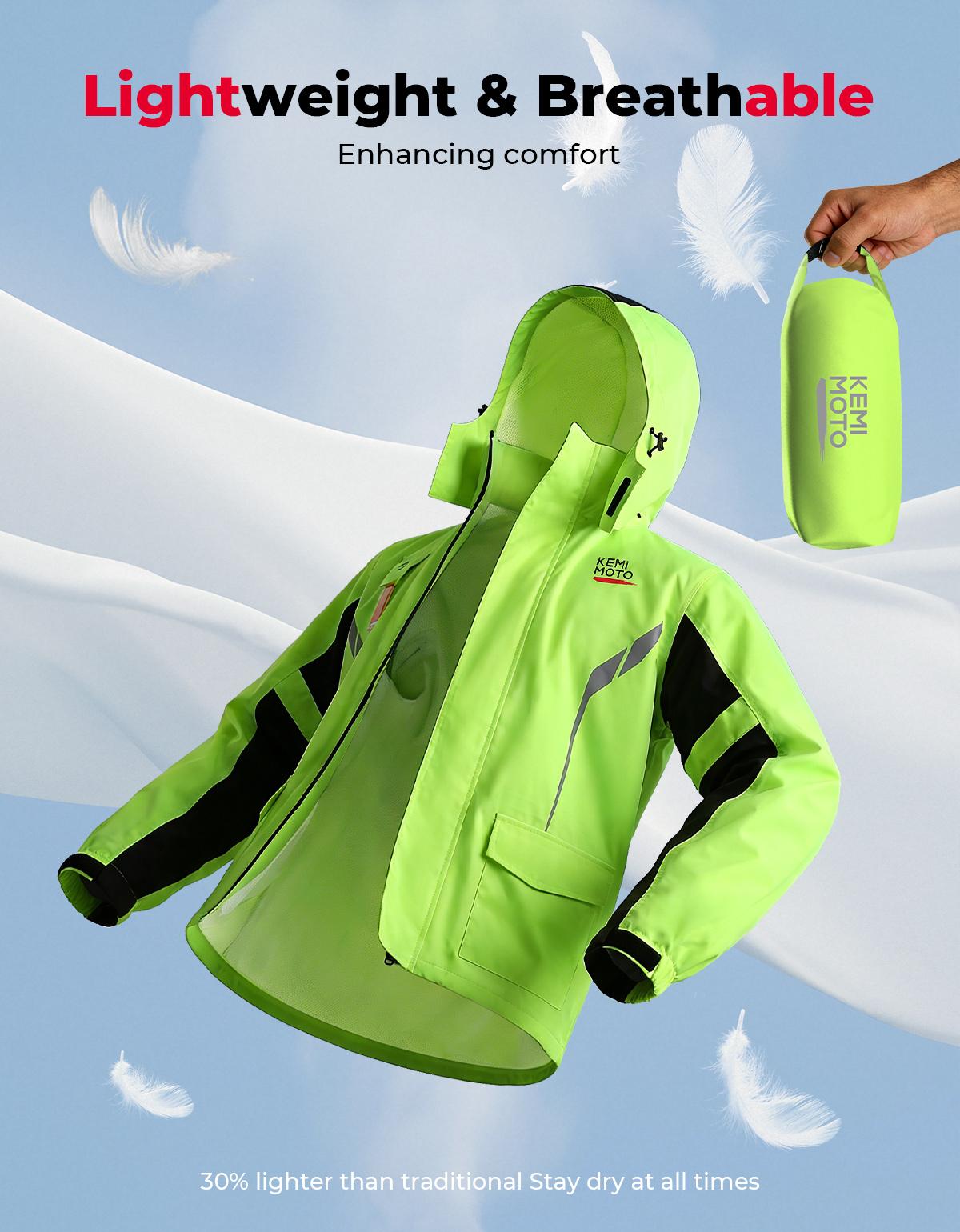 KEMIMOTO Unisex Waterproof Rai - مراجعة Motorcycle Gear Jacket And Pants وسعره