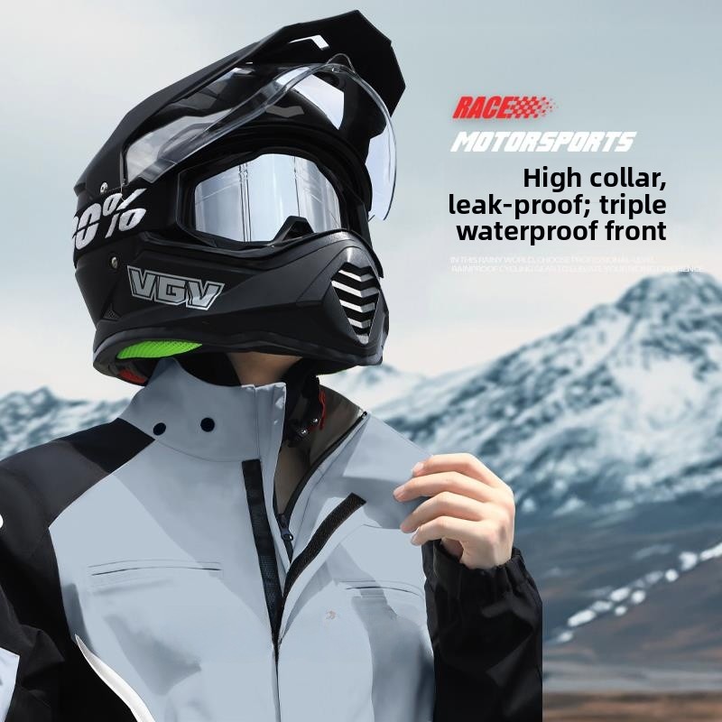 Adult Motorcycle Rain Suit Two - مراجعة Motorcycle Gear Full Suit وسعره