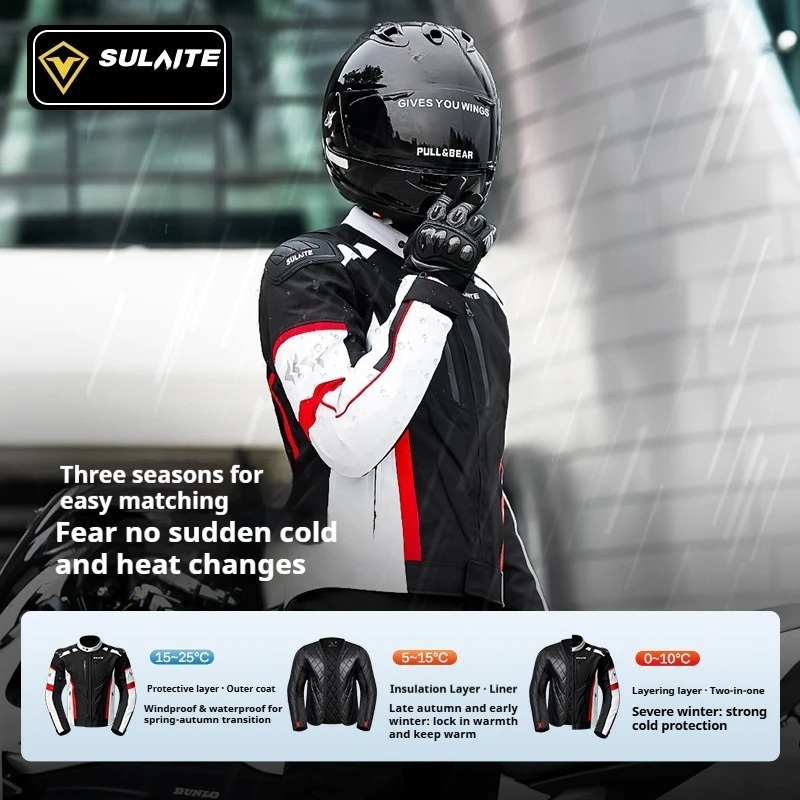 SULAITE Winter Motorcycle Ridi - مراجعة Motorcycle Gear Jacket And Pants وسعره