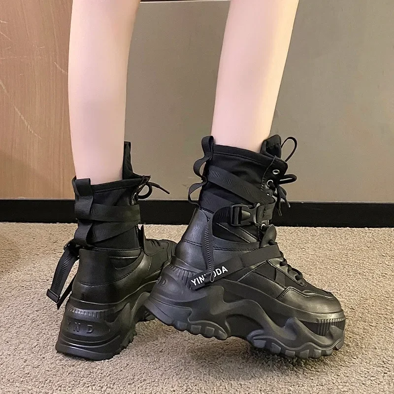 Fashion Women Chunky Platform  - مراجعة Motorcycle Gear Pants وسعره