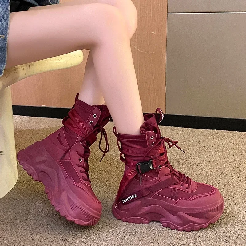Fashion Women Chunky Platform  - مراجعة Motorcycle Gear Pants وسعره