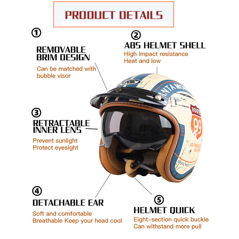 Men Women Jet Helmet SOMAN Sem - مراجعة Motorcycle Gear In Store وسعره