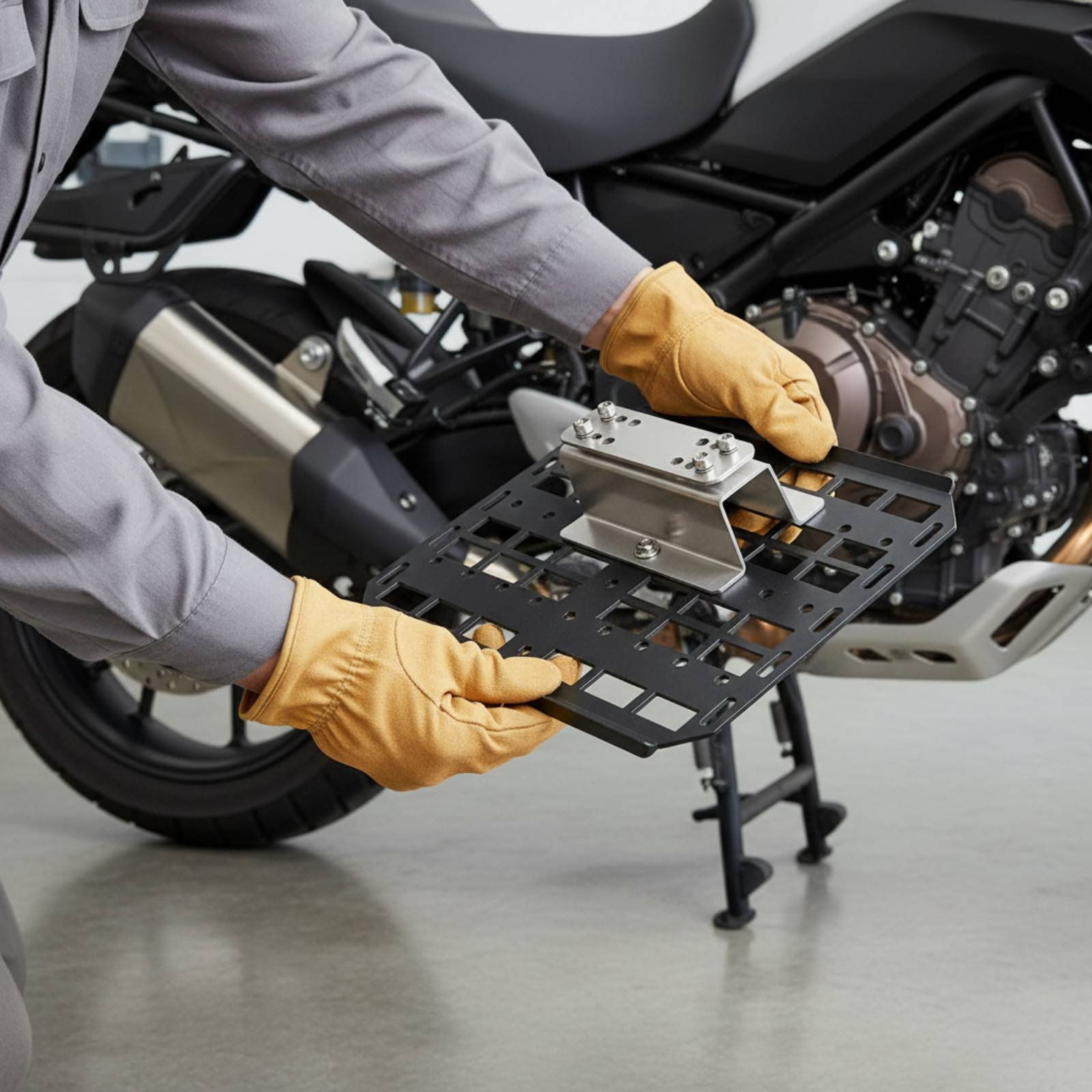 Motorcycle Side Box Hanger Sty - مراجعة Motorcycle Gear Hanger وسعره