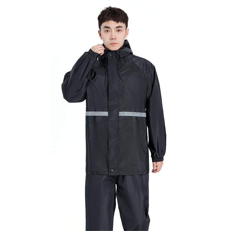 2pcs Hooded Coat & Pant Rain S - مراجعة Motorcycle Gear Mens وسعره