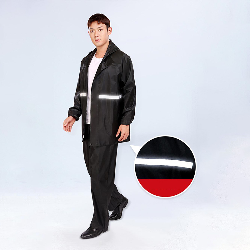 2pcs Hooded Coat & Pant Rain S - مراجعة Motorcycle Gear Mens وسعره