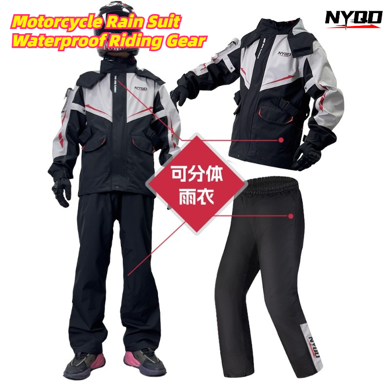 Motorcycle Rain Suit Waterproo - مراجعة Motorcycle Gear Full Suit وسعره