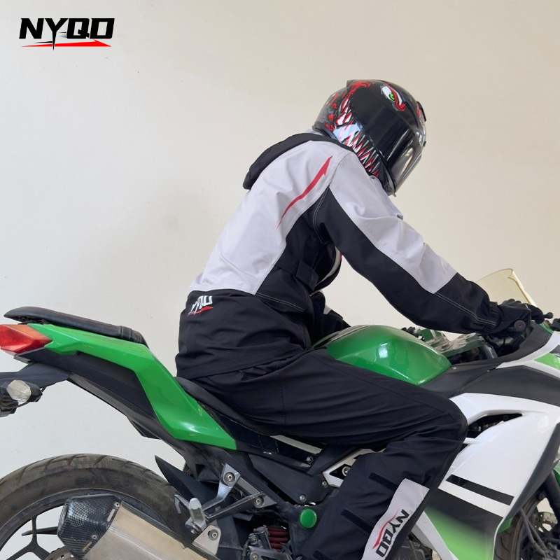 Motorcycle Rain Suit Waterproo - مراجعة Motorcycle Gear Full Suit وسعره