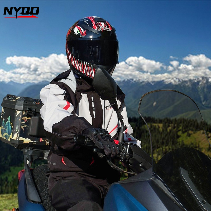 Motorcycle Rain Suit Waterproo - مراجعة Motorcycle Gear Full Suit وسعره