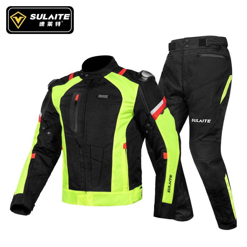 SULAITE Motorcycle Jacket Pant - مراجعة Motorcycle Gear Full Suit وسعره