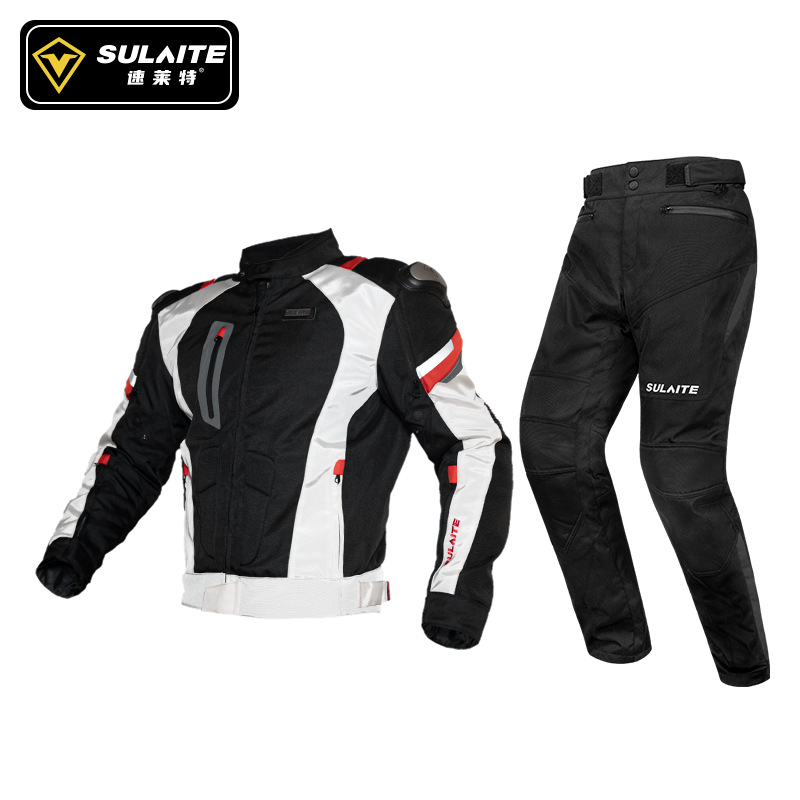 SULAITE Motorcycle Jacket Pant - مراجعة Motorcycle Gear Full Suit وسعره