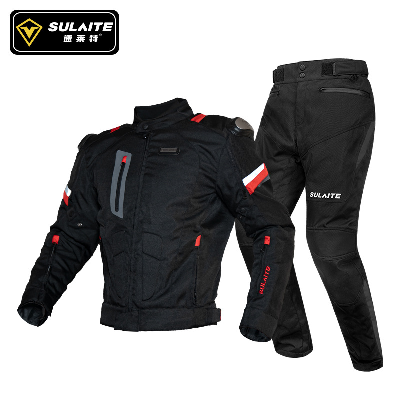 SULAITE Motorcycle Jacket Pant - مراجعة Motorcycle Gear Full Suit وسعره