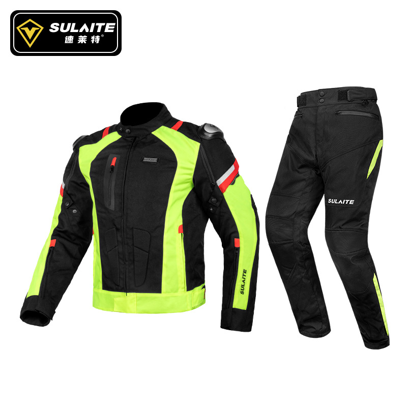 SULAITE Motorcycle Jacket Pant - مراجعة Motorcycle Gear Full Suit وسعره