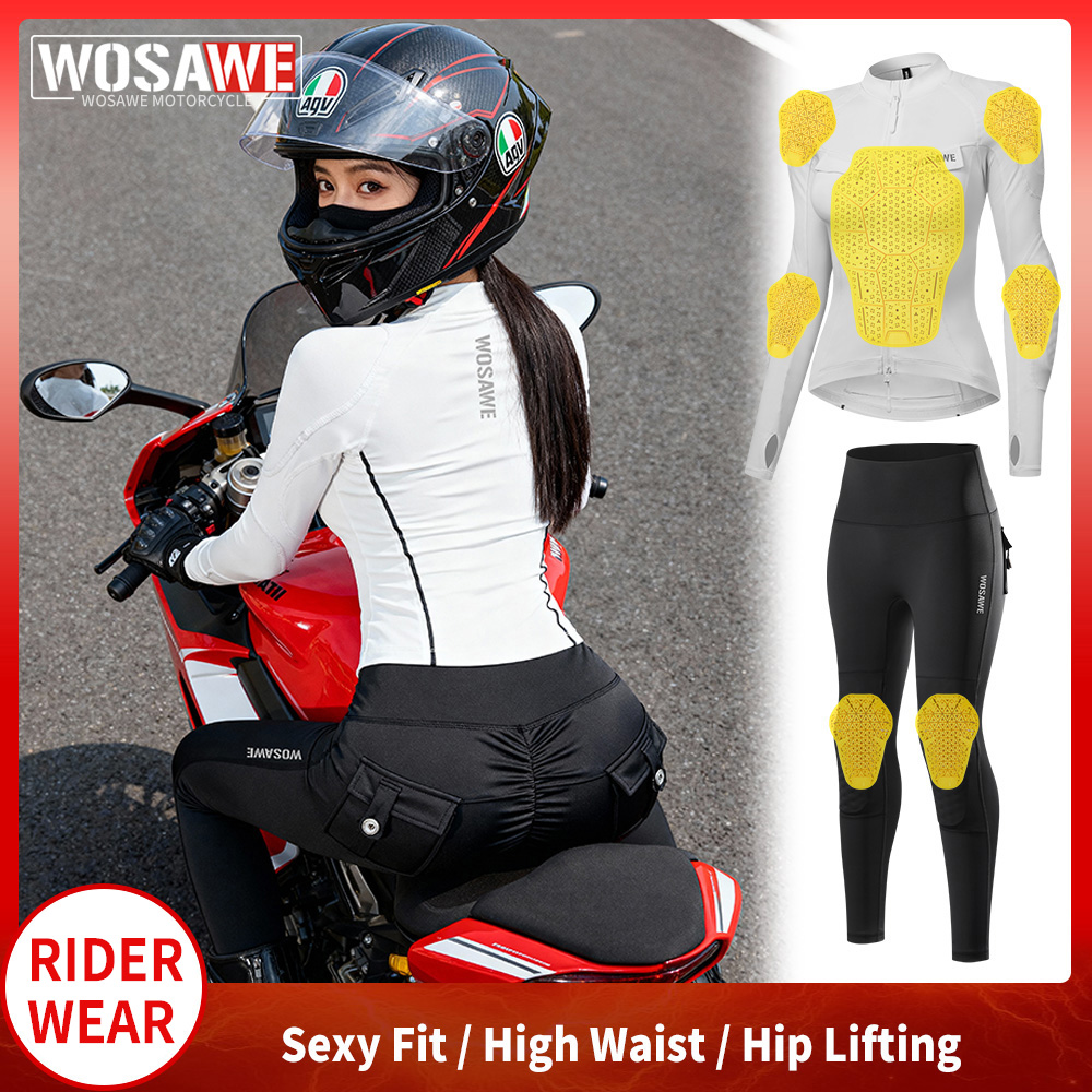 WOSAWE Women Motorcycle Jacket - مراجعة Motorcycle Gear Full Suit وسعره