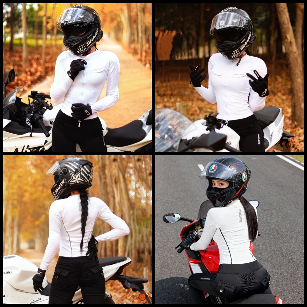 WOSAWE Women Motorcycle Jacket - مراجعة Motorcycle Gear Full Suit وسعره