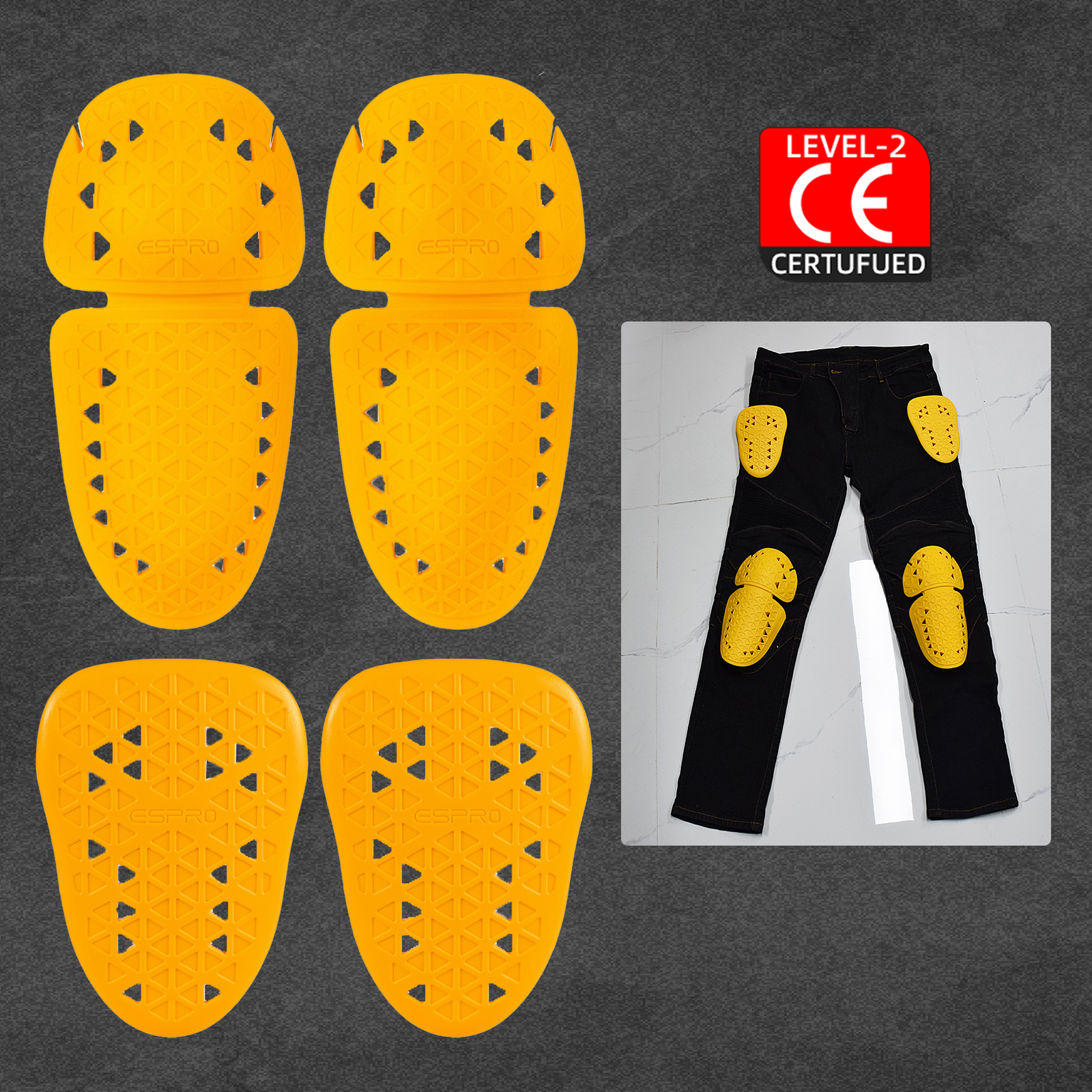CE Level 2 Approved Knee Pads  - مراجعة Motorcycle Gear Protection Levels وسعره