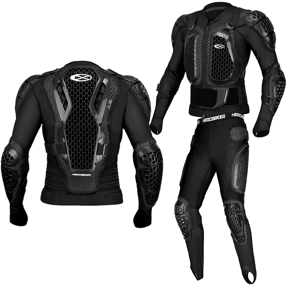 Motocross Armor Off-Road Anti- - مراجعة Motorcycle Gear Jacket And Pants وسعره
