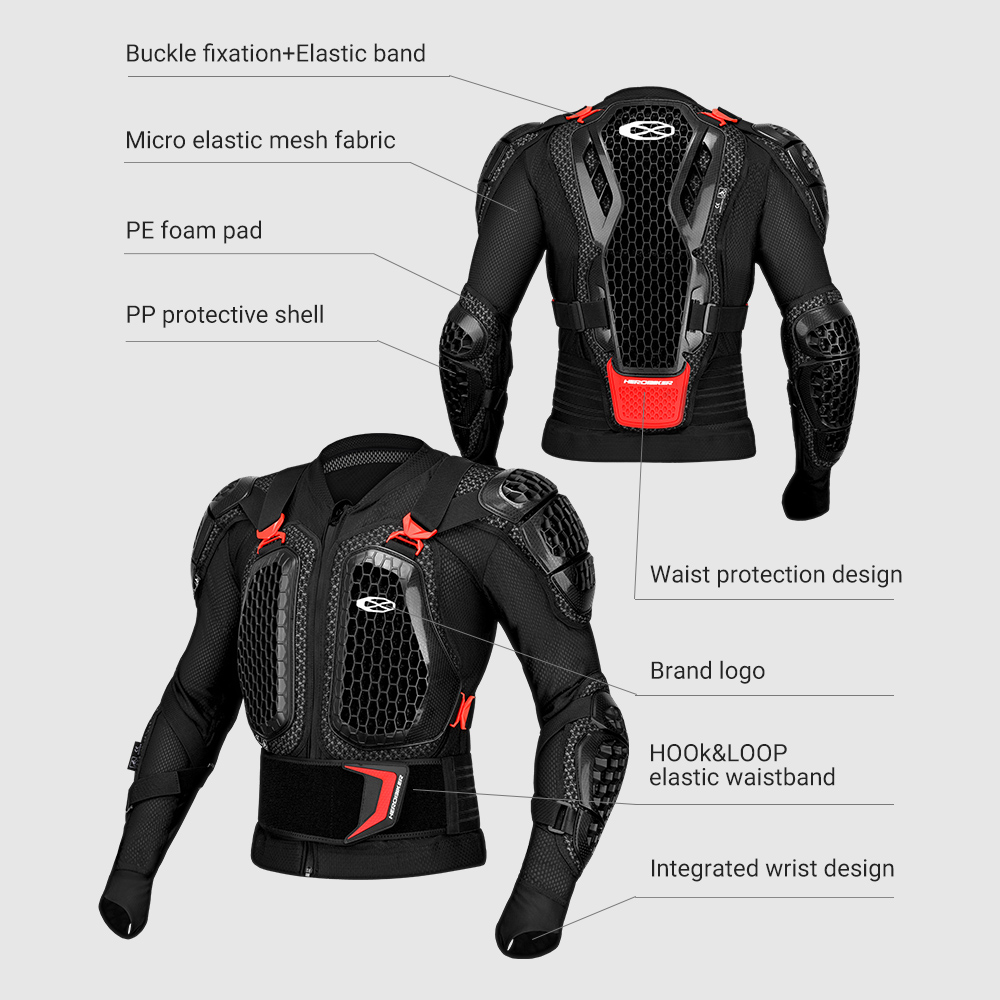 Motocross Armor Off-Road Anti- - مراجعة Motorcycle Gear Jacket And Pants وسعره