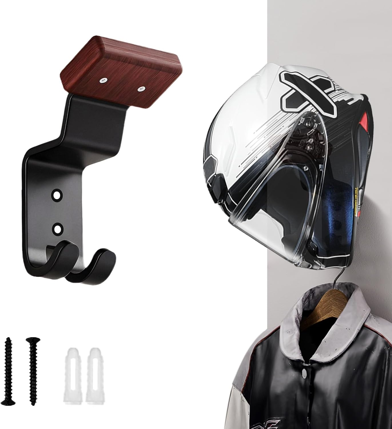 Motorcycle Helmet Holder Wall  - مراجعة Motorcycle Gear Hanger وسعره